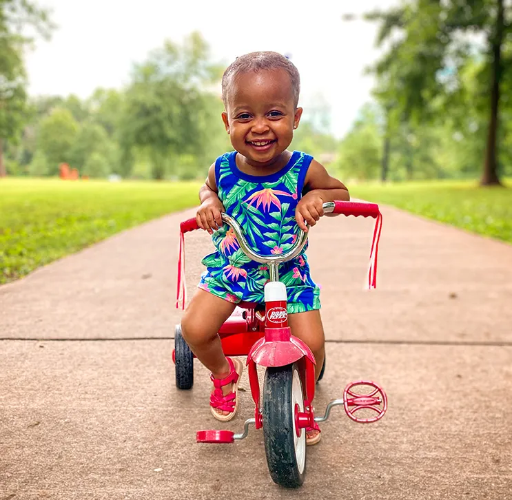 Toddler on Tricycle