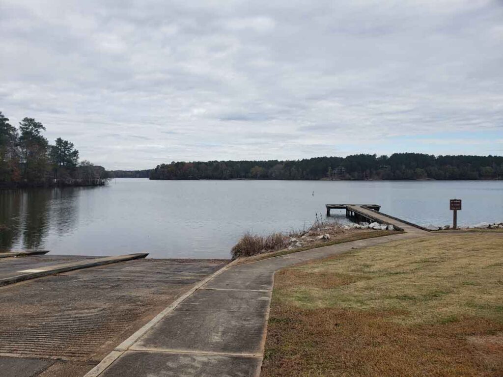 Swords USFS Recreation Area boat ramp and dock