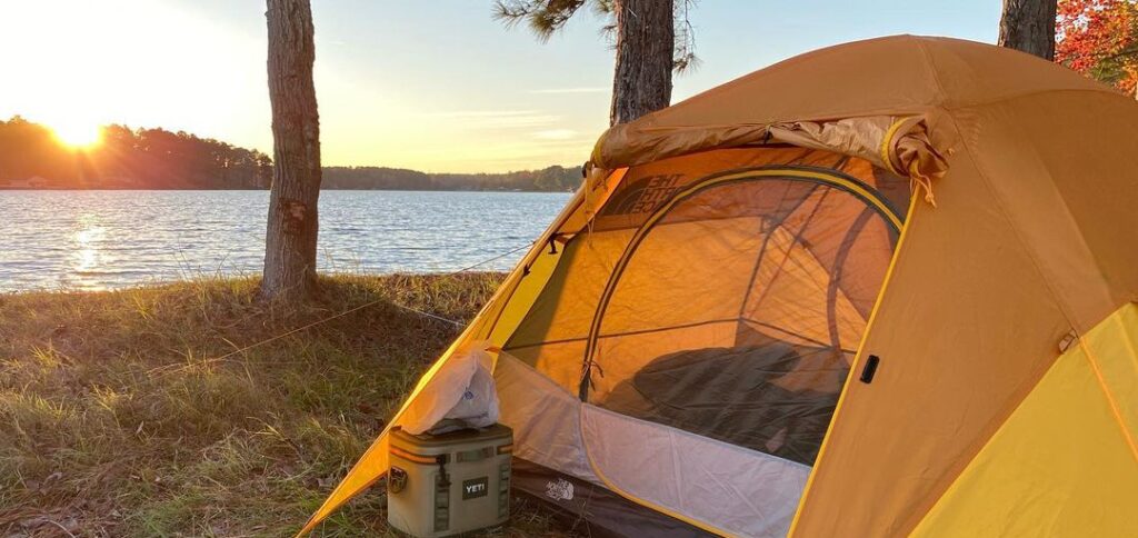 Camping on Lake Sinclair